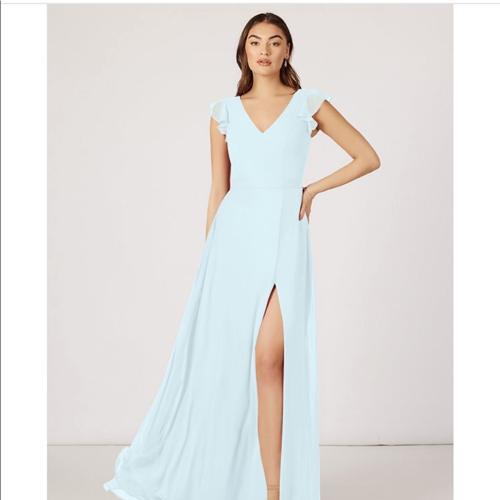 Azazie Claudine bridesmaid dress in color mist
